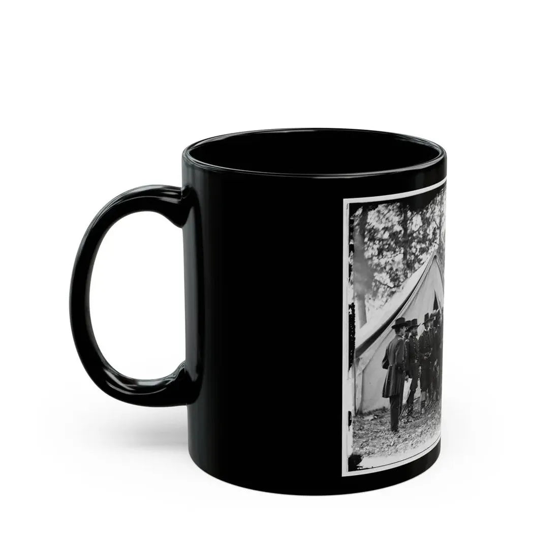 Warrenton, Va. Gen. Ambrose E. Burnside And Staff; Another View (U.S. Civil War) Black Coffee Mug - Go Mug Yourself