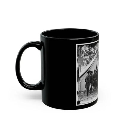 Warrenton, Va. Gen. Ambrose E. Burnside And Staff; Another View (U.S. Civil War) Black Coffee Mug - Go Mug Yourself