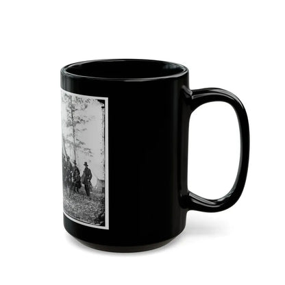 Warrenton, Va. Gen. Ambrose E. Burnside And Staff (U.S. Civil War) Black Coffee Mug - Go Mug Yourself