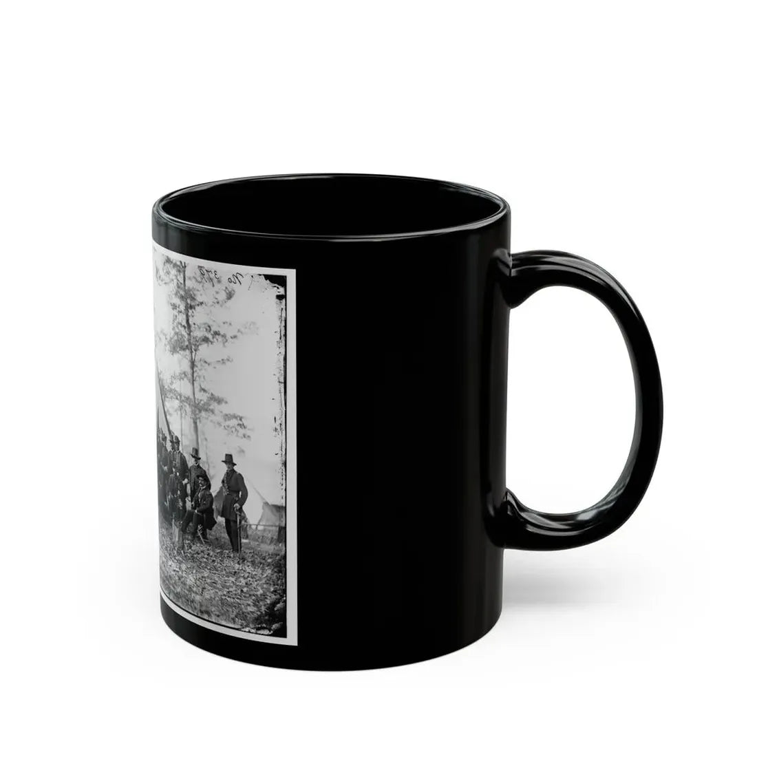 Warrenton, Va. Gen. Ambrose E. Burnside And Staff (U.S. Civil War) Black Coffee Mug - Go Mug Yourself