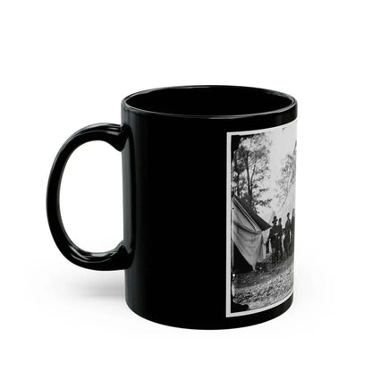 Warrenton, Va. Gen. Ambrose E. Burnside And Staff (U.S. Civil War) Black Coffee Mug - Go Mug Yourself