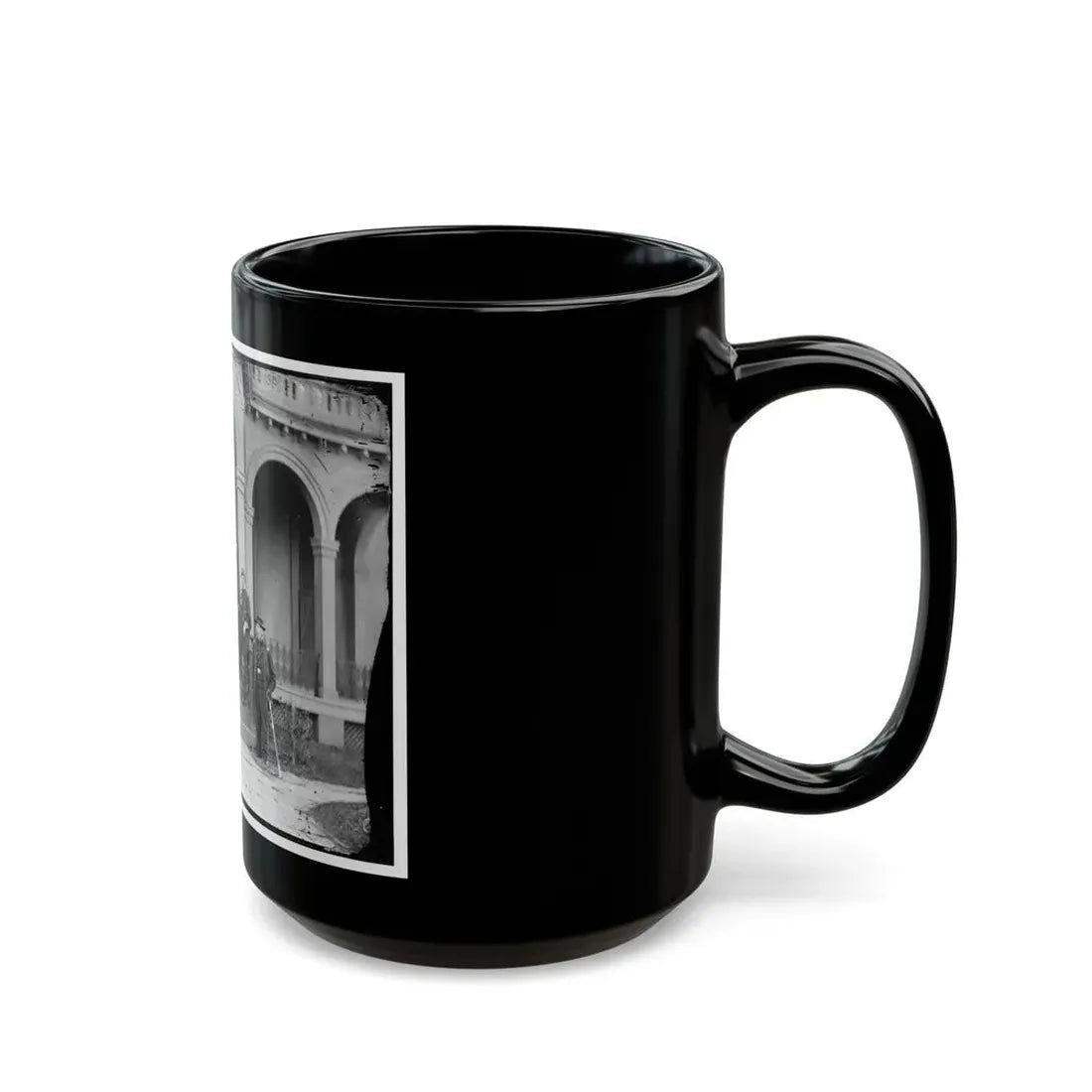 Warrenton, Va. Gen. Edwin V. Sumner And Staff (U.S. Civil War) Black Coffee Mug - Go Mug Yourself