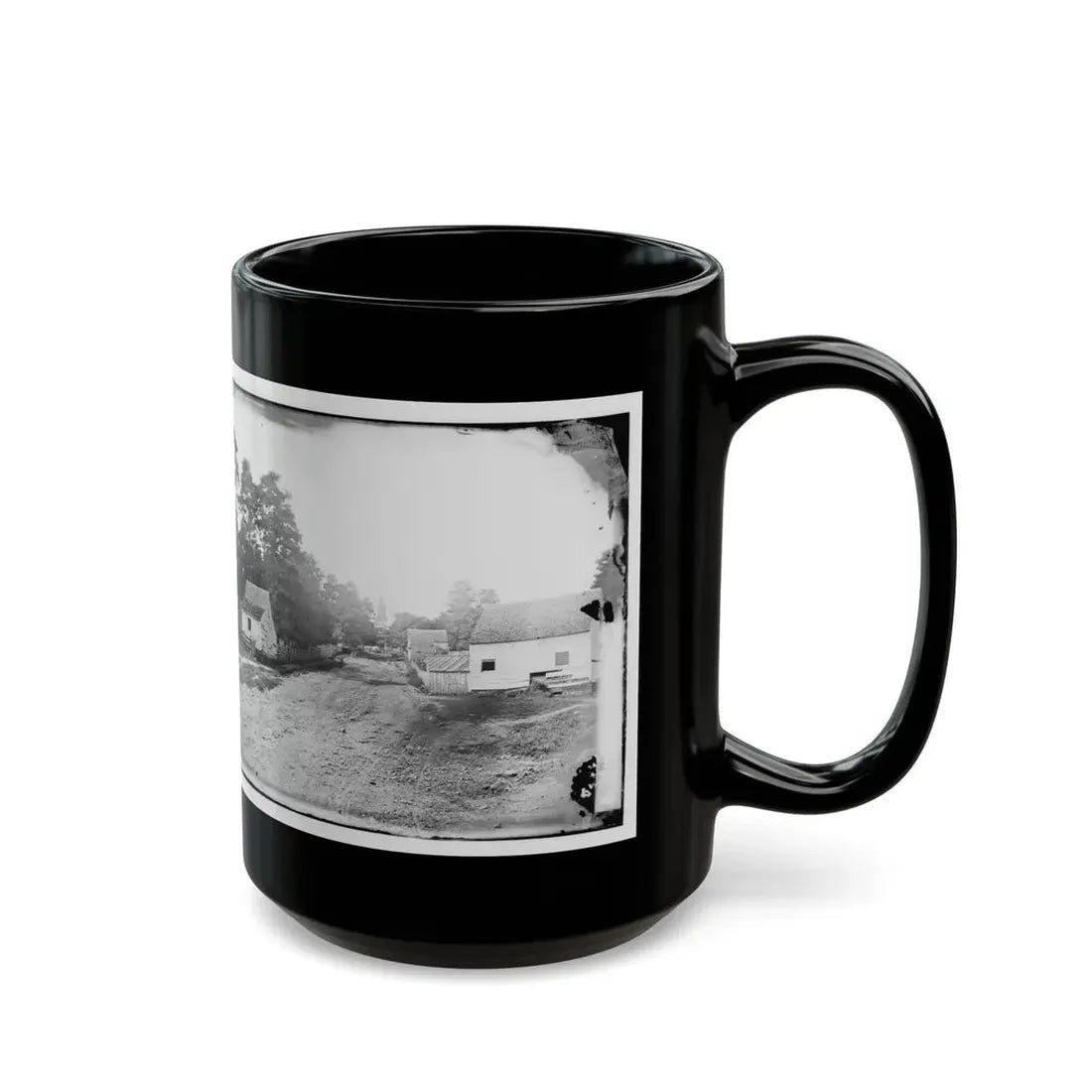 Warrenton, Va. Outskirts Of Town With Courthouse In Distance (U.S. Civil War) Black Coffee Mug - Go Mug Yourself