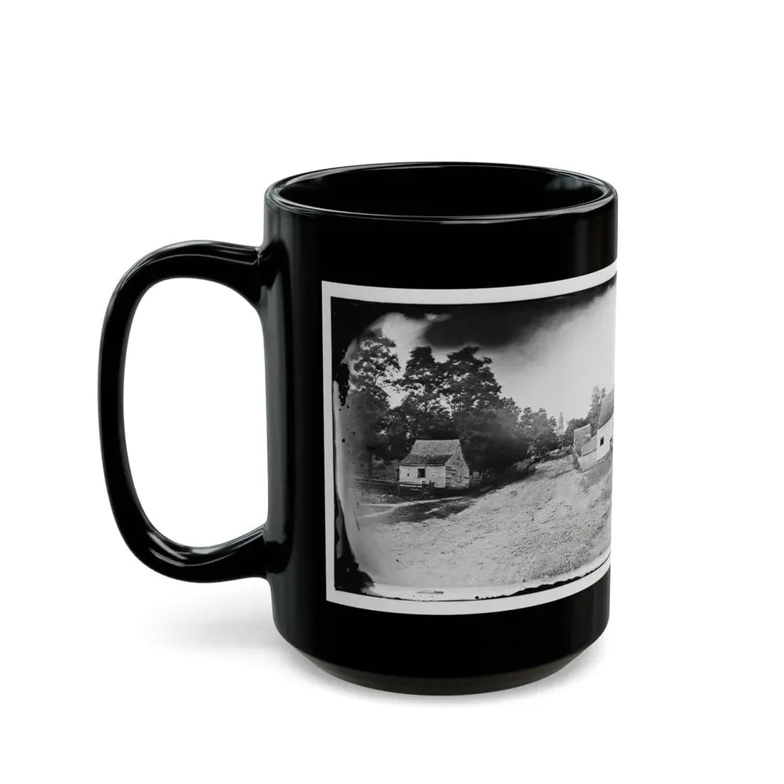 Warrenton, Va. Outskirts Of Town With Courthouse In Distance (U.S. Civil War) Black Coffee Mug - Go Mug Yourself