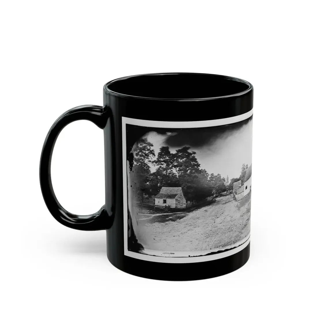 Warrenton, Va. Outskirts Of Town With Courthouse In Distance (U.S. Civil War) Black Coffee Mug - Go Mug Yourself