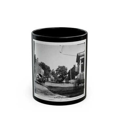 Warrenton, Va. Street In Front Of Courthouse (U.S. Civil War) Black Coffee Mug 11oz - Go Mug Yourself