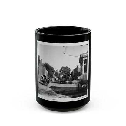 Warrenton, Va. Street In Front Of Courthouse (U.S. Civil War) Black Coffee Mug 15oz - Go Mug Yourself