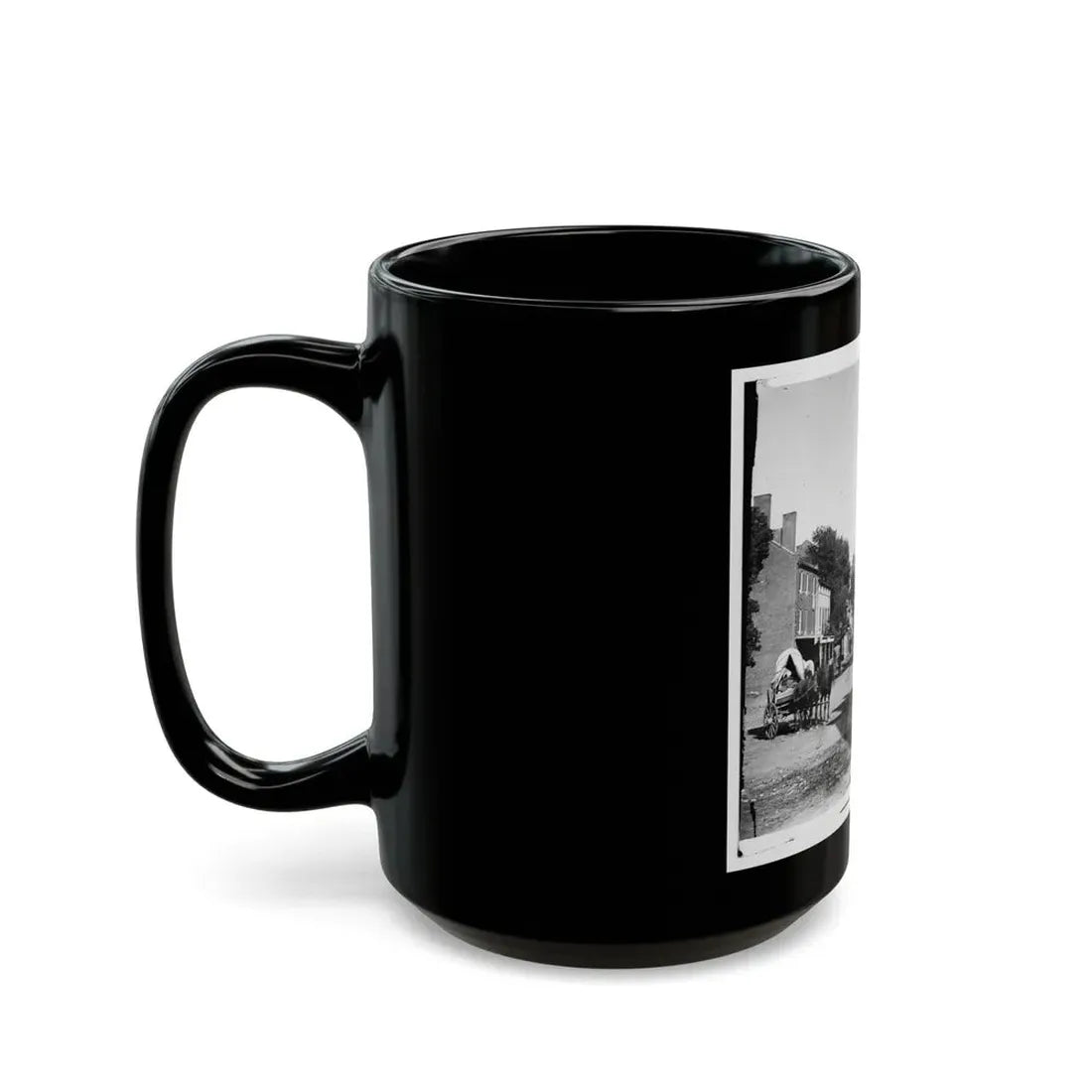 Warrenton, Va. Street In Front Of Courthouse (U.S. Civil War) Black Coffee Mug - Go Mug Yourself