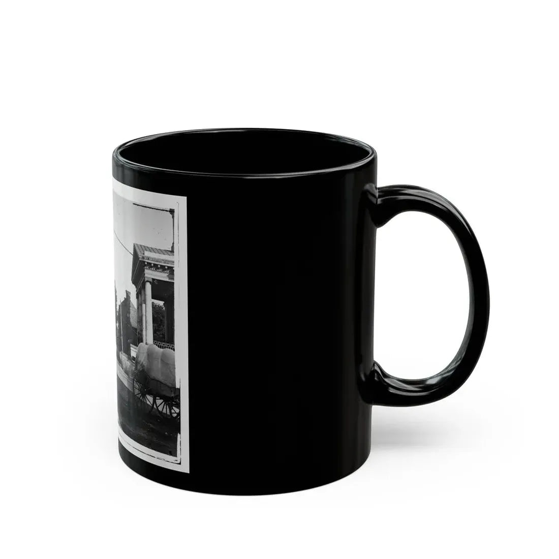 Warrenton, Va. Street In Front Of Courthouse (U.S. Civil War) Black Coffee Mug - Go Mug Yourself