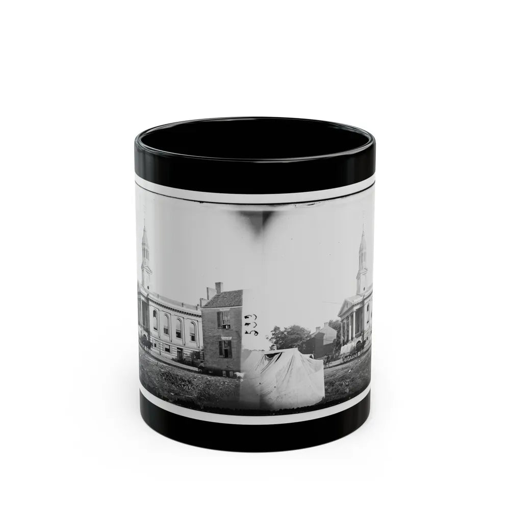 Warrenton, Va. Courthouse (U.S. Civil War) Black Coffee Mug-11oz-Go Mug Yourself