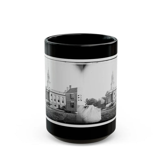 Warrenton, Va. Courthouse (U.S. Civil War) Black Coffee Mug-15oz-Go Mug Yourself