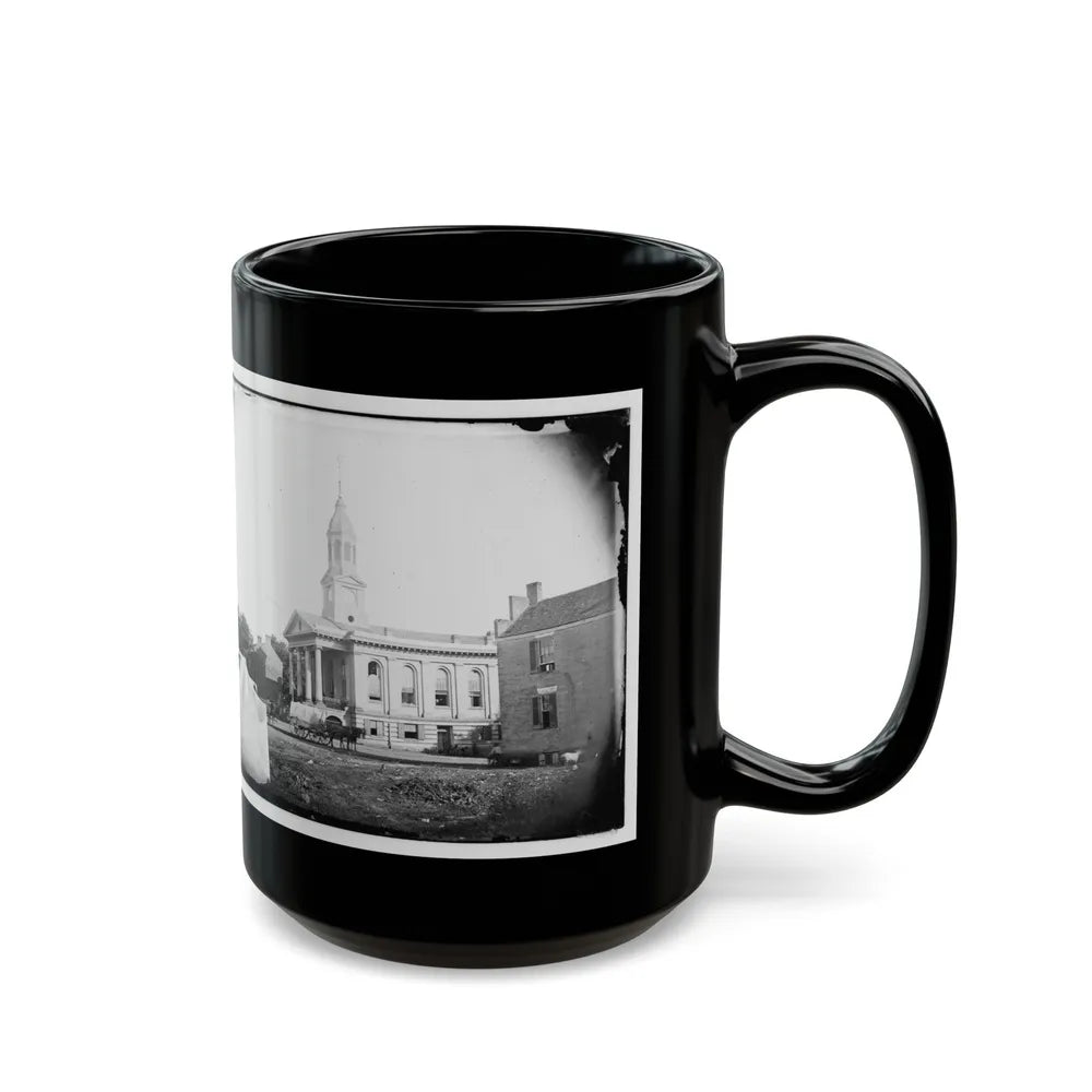 Warrenton, Va. Courthouse (U.S. Civil War) Black Coffee Mug-Go Mug Yourself