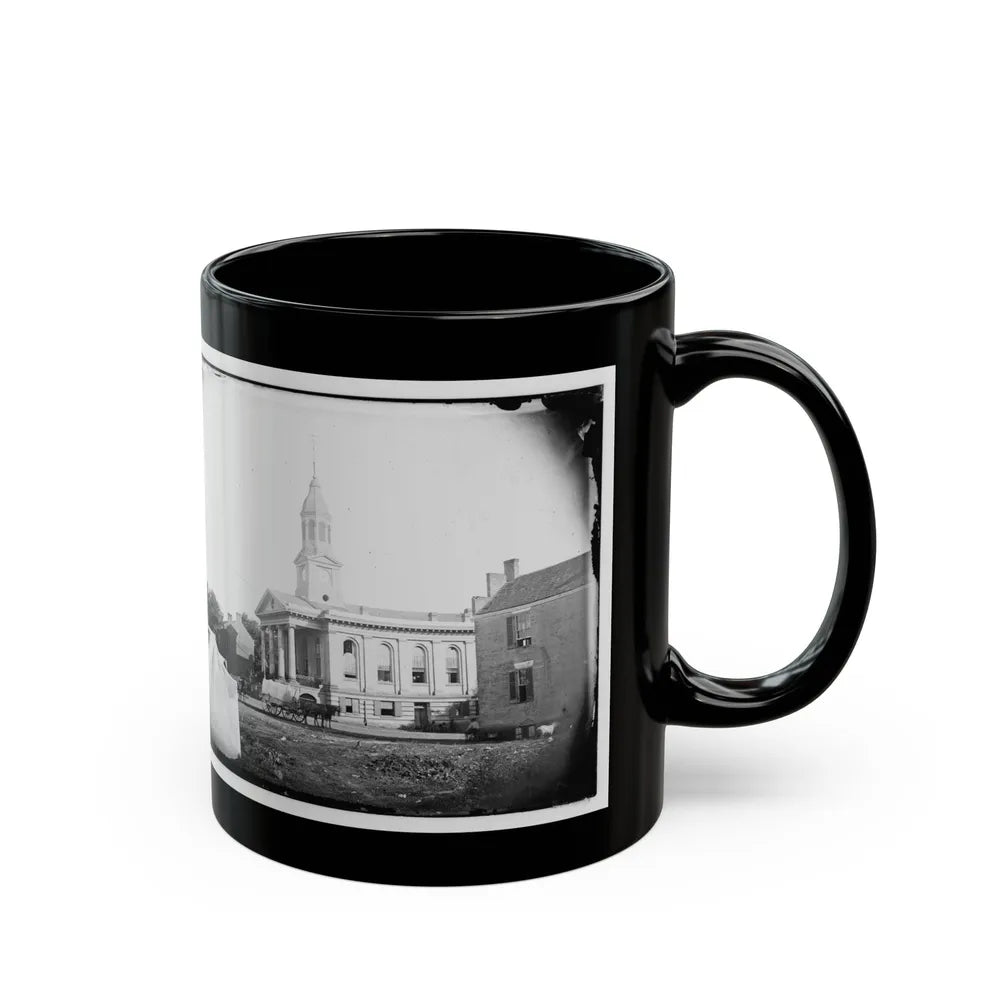 Warrenton, Va. Courthouse (U.S. Civil War) Black Coffee Mug-Go Mug Yourself