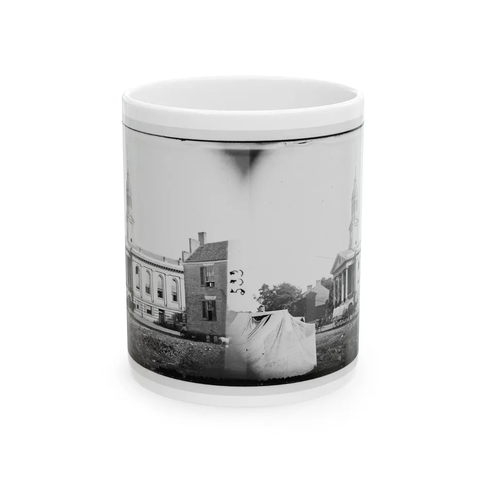 Warrenton, Va. Courthouse (U.S. Civil War) White Coffee Mug-11oz-Go Mug Yourself