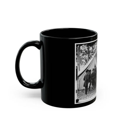 Warrenton, Va. Gen. Ambrose E. Burnside And Staff; Another View (U.S. Civil War) Black Coffee Mug-Go Mug Yourself