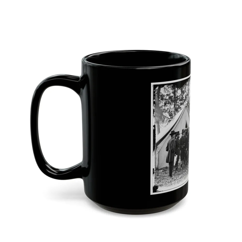 Warrenton, Va. Gen. Ambrose E. Burnside And Staff; Another View (U.S. Civil War) Black Coffee Mug-Go Mug Yourself