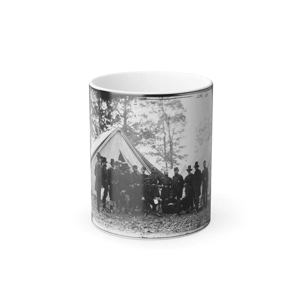 Warrenton, Va. Gen. Ambrose E. Burnside and Staff; Another View (U.S. Civil War) Color Changing Coffee Mug 11oz-11oz-Go Mug Yourself
