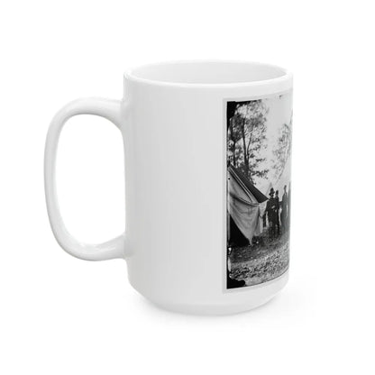 Warrenton, Va. Gen. Ambrose E. Burnside And Staff (U.S. Civil War) White Coffee Mug-Go Mug Yourself