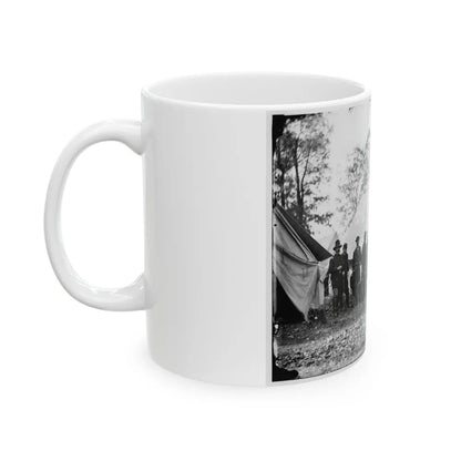 Warrenton, Va. Gen. Ambrose E. Burnside And Staff (U.S. Civil War) White Coffee Mug-Go Mug Yourself