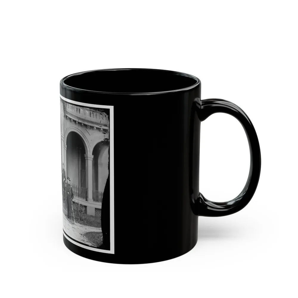 Warrenton, Va. Gen. Edwin V. Sumner And Staff (U.S. Civil War) Black Coffee Mug-Go Mug Yourself