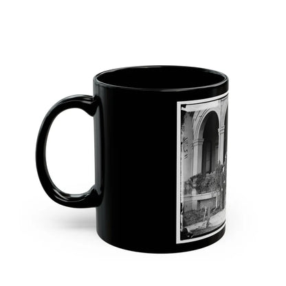 Warrenton, Va. Gen. Edwin V. Sumner And Staff (U.S. Civil War) Black Coffee Mug-Go Mug Yourself