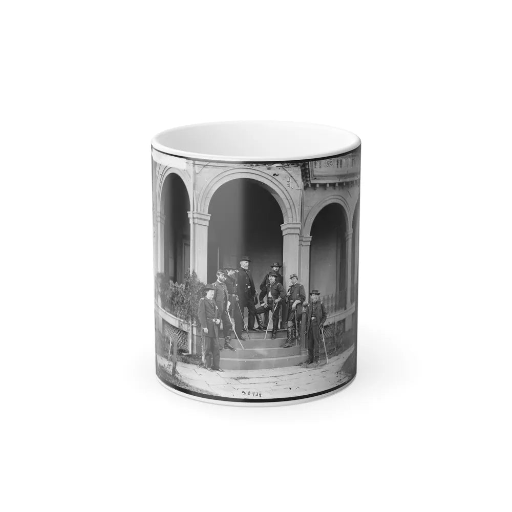 Warrenton, Va. Gen. Edwin V. Sumner and Staff (U.S. Civil War) Color Changing Coffee Mug 11oz-11oz-Go Mug Yourself
