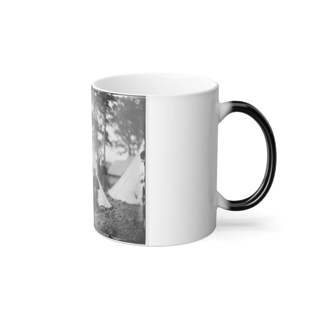Warrenton, Va. Maj. Charles J. Whiting, Capt. James E. Harrison, and Capt. Wesley W. Owens of the 5Th U.S. Cavalry (U.S. Civil War) Color Changing Coffee Mug 11oz-Go Mug Yourself