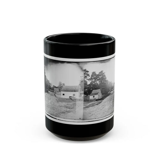 Warrenton, Va. Outskirts Of Town With Courthouse In Distance (U.S. Civil War) Black Coffee Mug-15oz-Go Mug Yourself