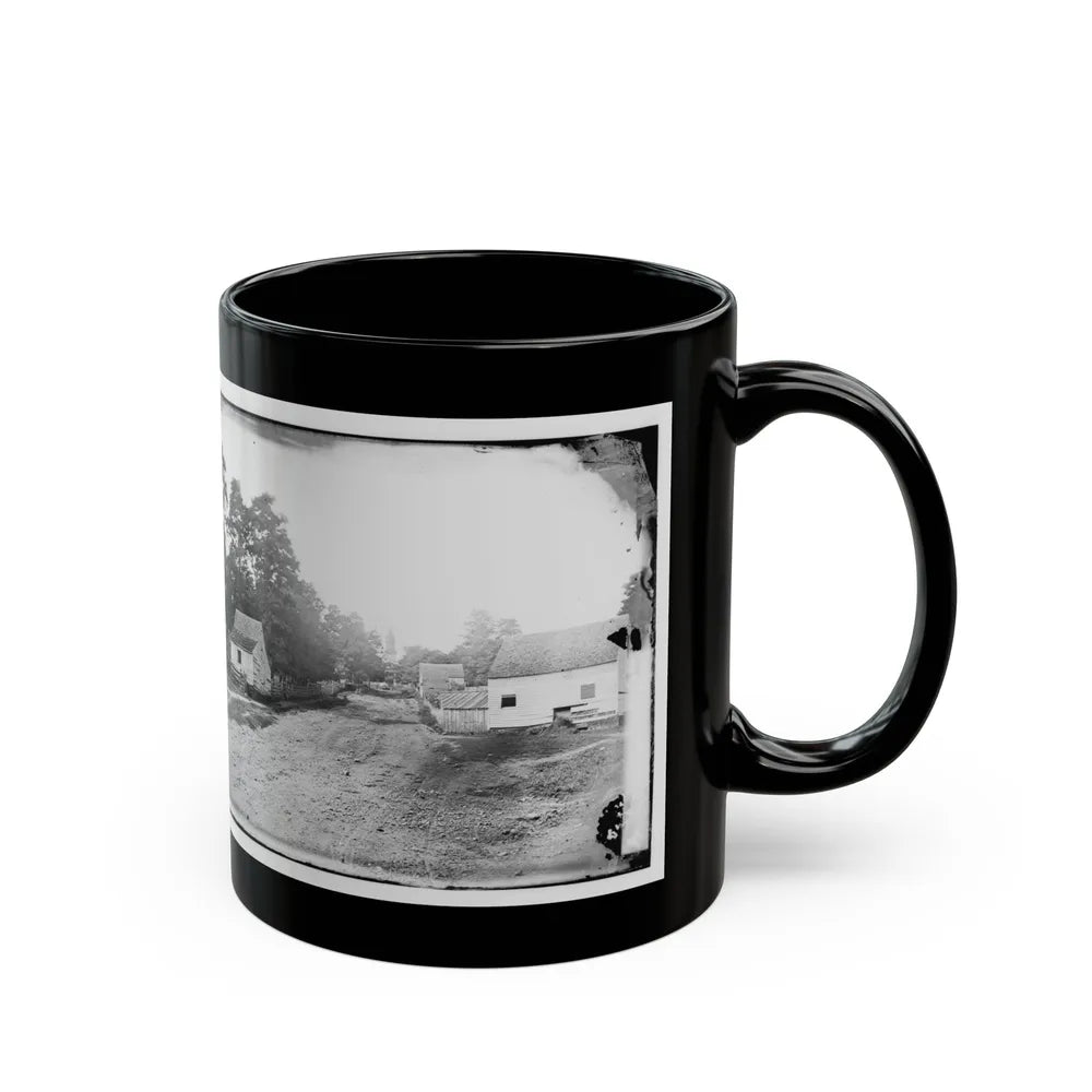 Warrenton, Va. Outskirts Of Town With Courthouse In Distance (U.S. Civil War) Black Coffee Mug-Go Mug Yourself