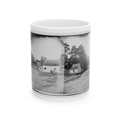 Warrenton, Va. Outskirts Of Town With Courthouse In Distance (U.S. Civil War) White Coffee Mug-11oz-Go Mug Yourself