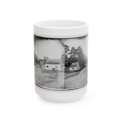 Warrenton, Va. Outskirts Of Town With Courthouse In Distance (U.S. Civil War) White Coffee Mug-15oz-Go Mug Yourself