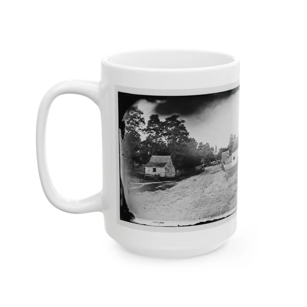 Warrenton, Va. Outskirts Of Town With Courthouse In Distance (U.S. Civil War) White Coffee Mug-Go Mug Yourself