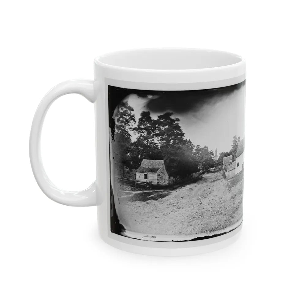 Warrenton, Va. Outskirts Of Town With Courthouse In Distance (U.S. Civil War) White Coffee Mug-Go Mug Yourself