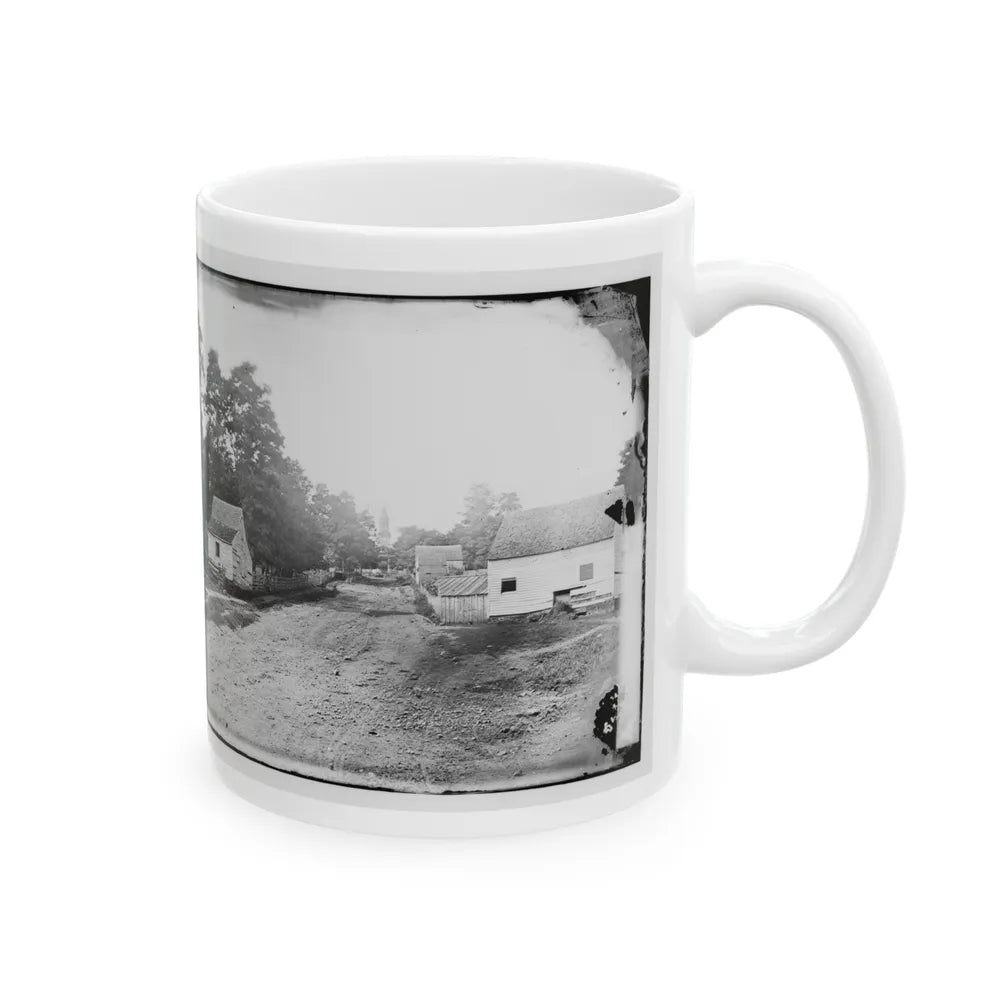 Warrenton, Va. Outskirts Of Town With Courthouse In Distance (U.S. Civil War) White Coffee Mug-Go Mug Yourself