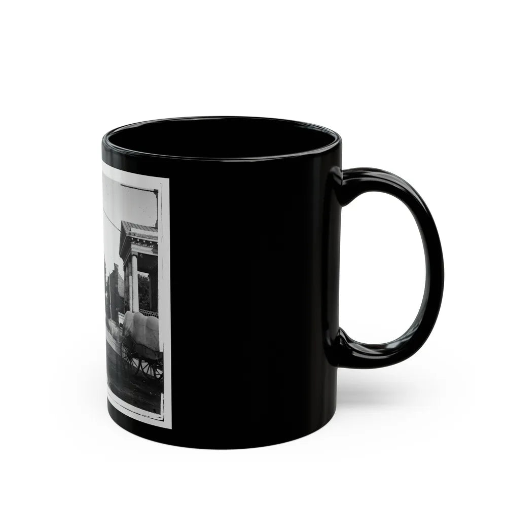 Warrenton, Va. Street In Front Of Courthouse (U.S. Civil War) Black Coffee Mug-Go Mug Yourself