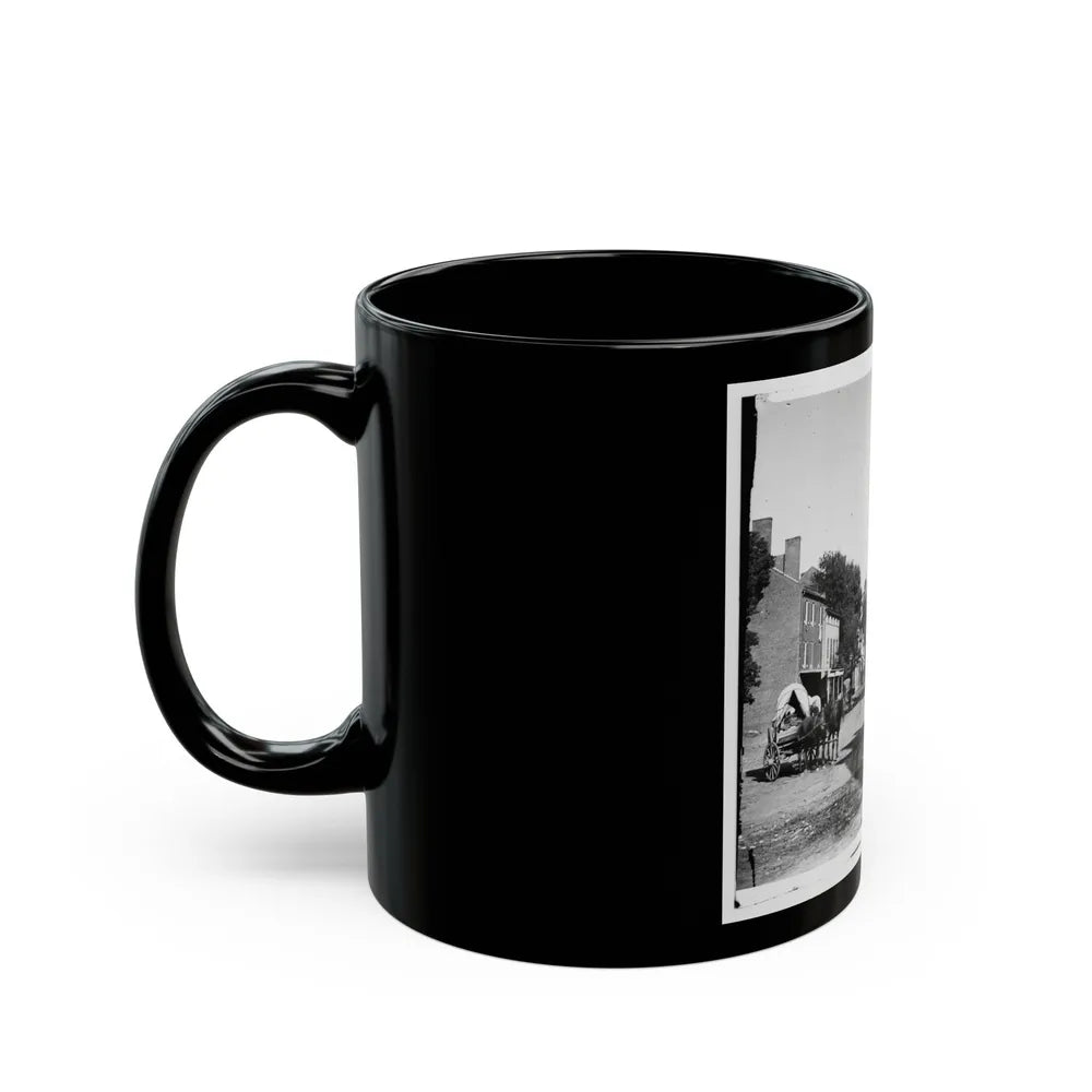 Warrenton, Va. Street In Front Of Courthouse (U.S. Civil War) Black Coffee Mug-Go Mug Yourself