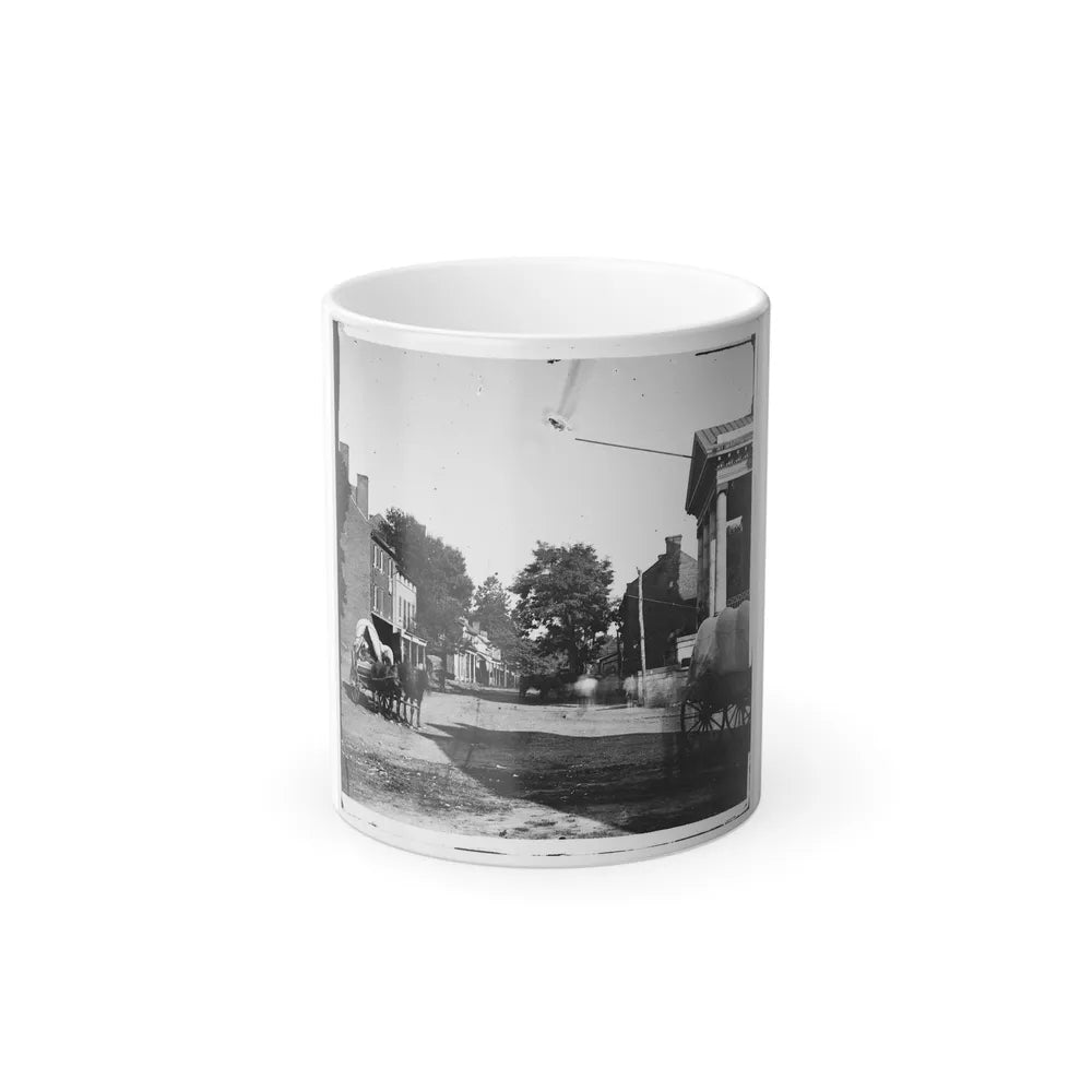Warrenton, Va. Street in Front of Courthouse (U.S. Civil War) Color Changing Coffee Mug 11oz-11oz-Go Mug Yourself