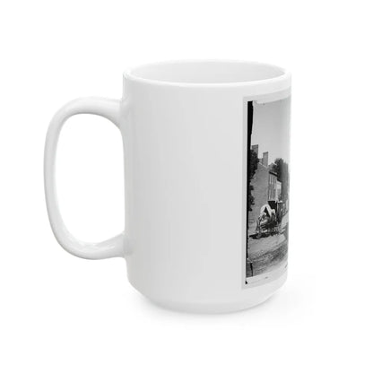 Warrenton, Va. Street In Front Of Courthouse (U.S. Civil War) White Coffee Mug-Go Mug Yourself