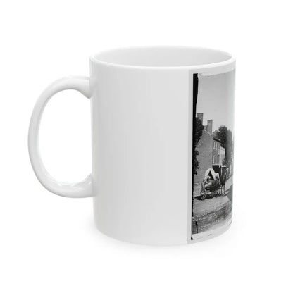 Warrenton, Va. Street In Front Of Courthouse (U.S. Civil War) White Coffee Mug-Go Mug Yourself