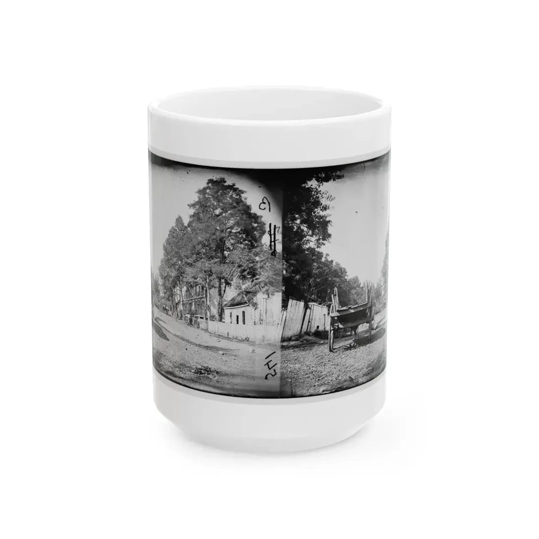 Warrenton, Virginia. Street View (U.S. Civil War) White Coffee Mug 15oz - Go Mug Yourself
