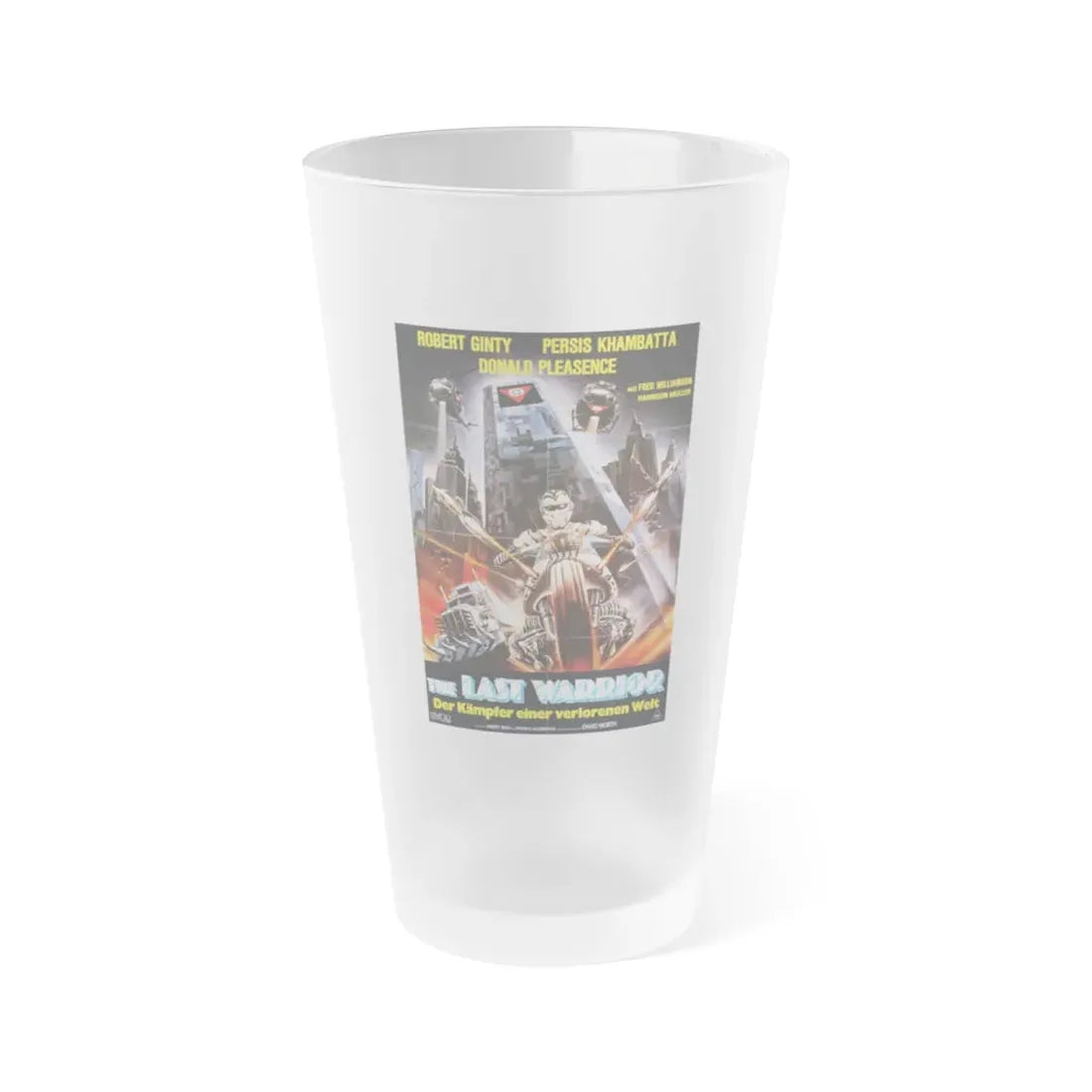 WARRIOR OF THE LOST WORLD (GERMAN) 1983 Movie Poster - Frosted Pint Glass 16oz 16oz Frosted - Go Mug Yourself