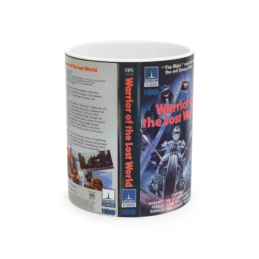 WARRIOR OF THE LOST WORLD (VHS COVER) - White Coffee Mug 11oz - Go Mug Yourself