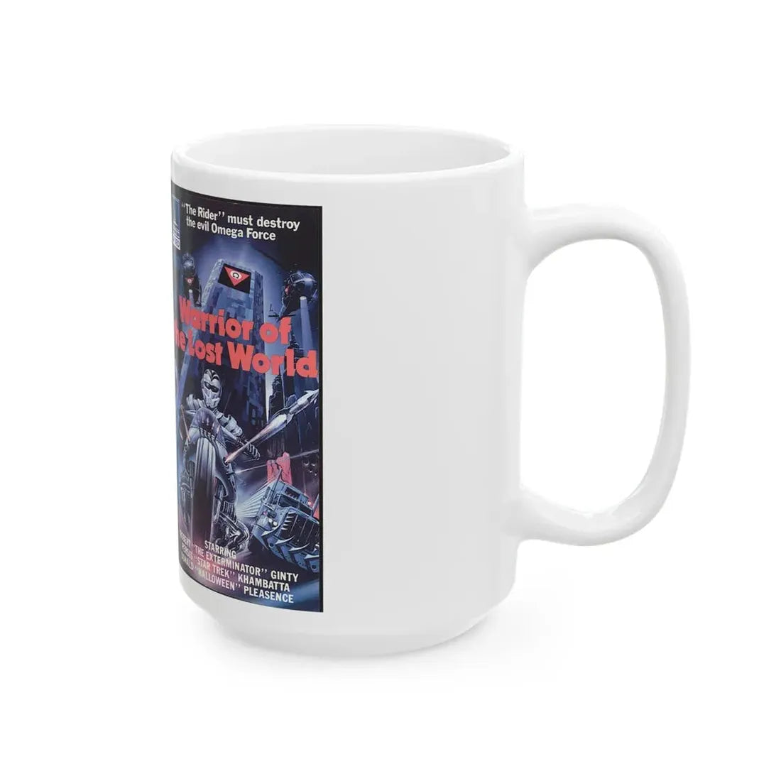 WARRIOR OF THE LOST WORLD (VHS COVER) - White Coffee Mug - Go Mug Yourself