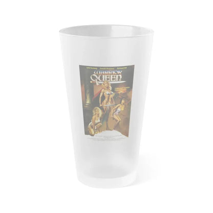 WARRIOR QUEEN 1987 Movie Poster - Frosted Pint Glass 16oz 16oz Frosted - Go Mug Yourself