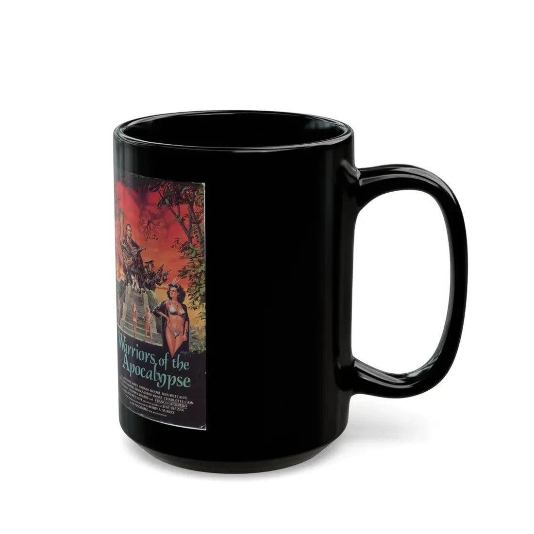 WARRIORS OF THE APOVALYPSE (VHS COVER) - Black Coffee Mug - Go Mug Yourself