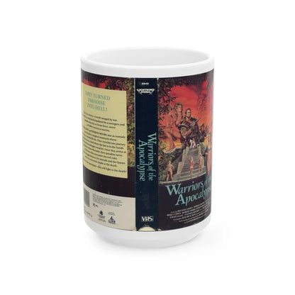 WARRIORS OF THE APOVALYPSE (VHS COVER) - White Coffee Mug-15oz-Go Mug Yourself