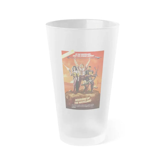 WARRIORS OF THE WASTELAND (THE NEW BARBARIANS) 1983 Movie Poster - Frosted Pint Glass 16oz 16oz Frosted - Go Mug Yourself
