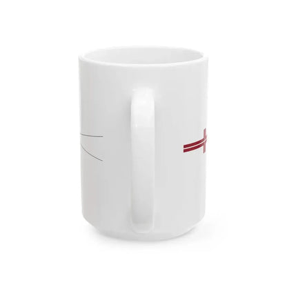 Warship Pennant of Latvia (Latvia) White Coffee Mug - Go Mug Yourself