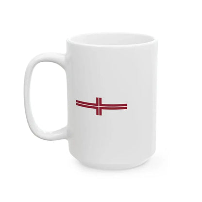 Warship Pennant of Latvia (Latvia) White Coffee Mug - Go Mug Yourself