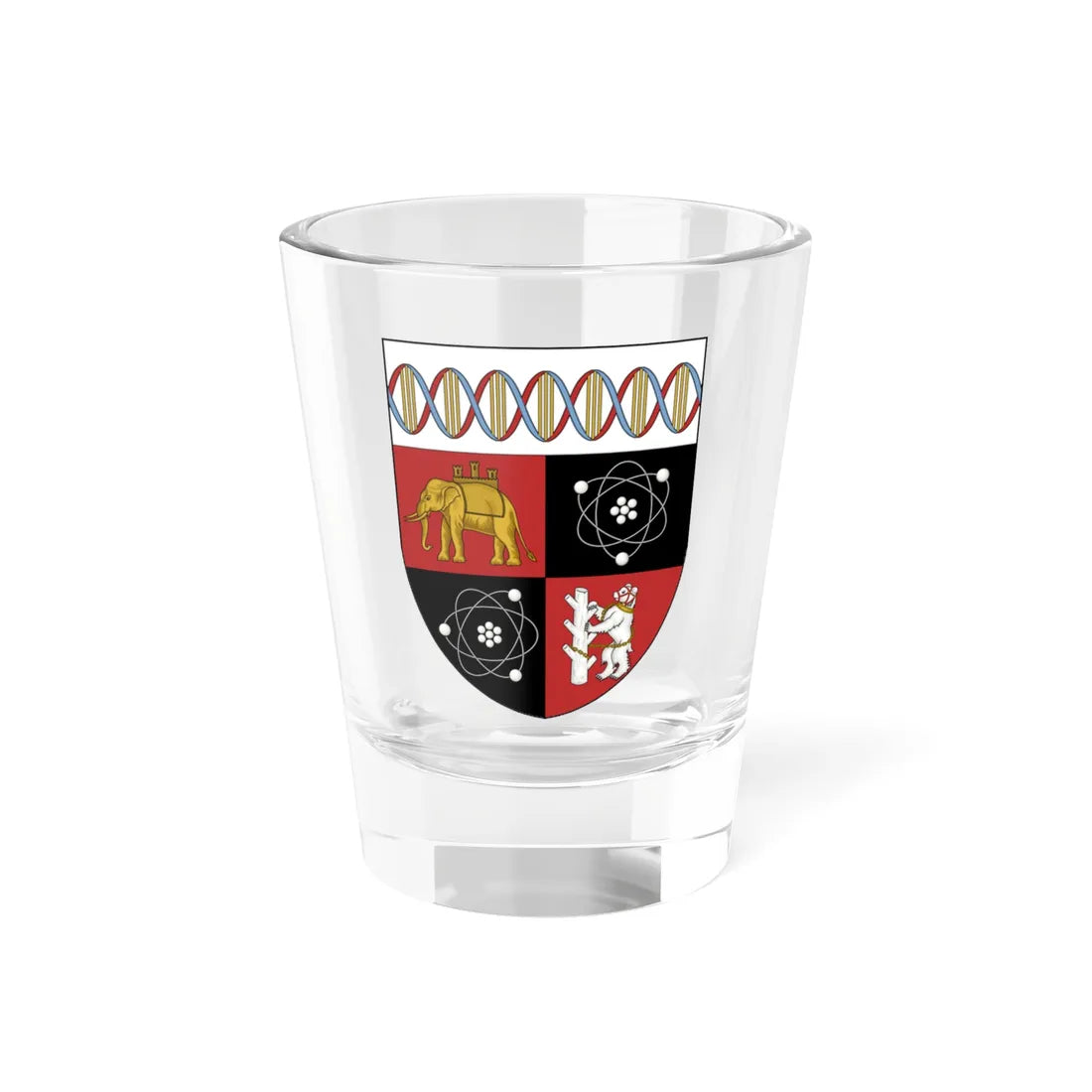 Warwick University Shield (United Kingdom) (Coat of Arms) Shot Glass 1.5oz 1.5oz - Go Mug Yourself